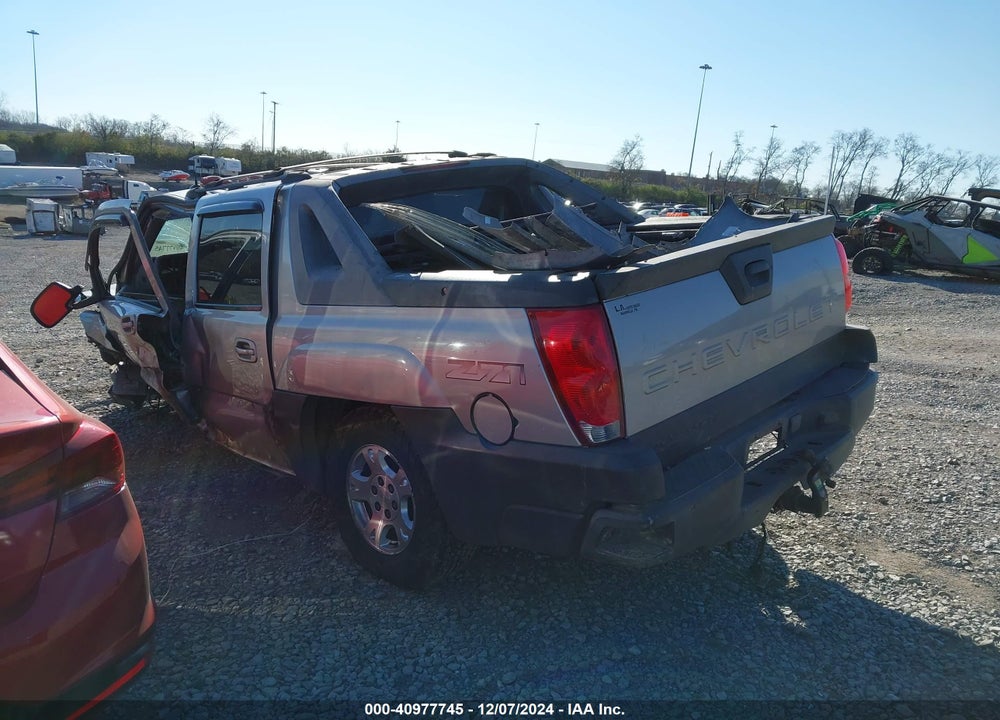 2004 CHEVROLET AVALANCHE 1500 VIN: 3GNEK12T04G235102