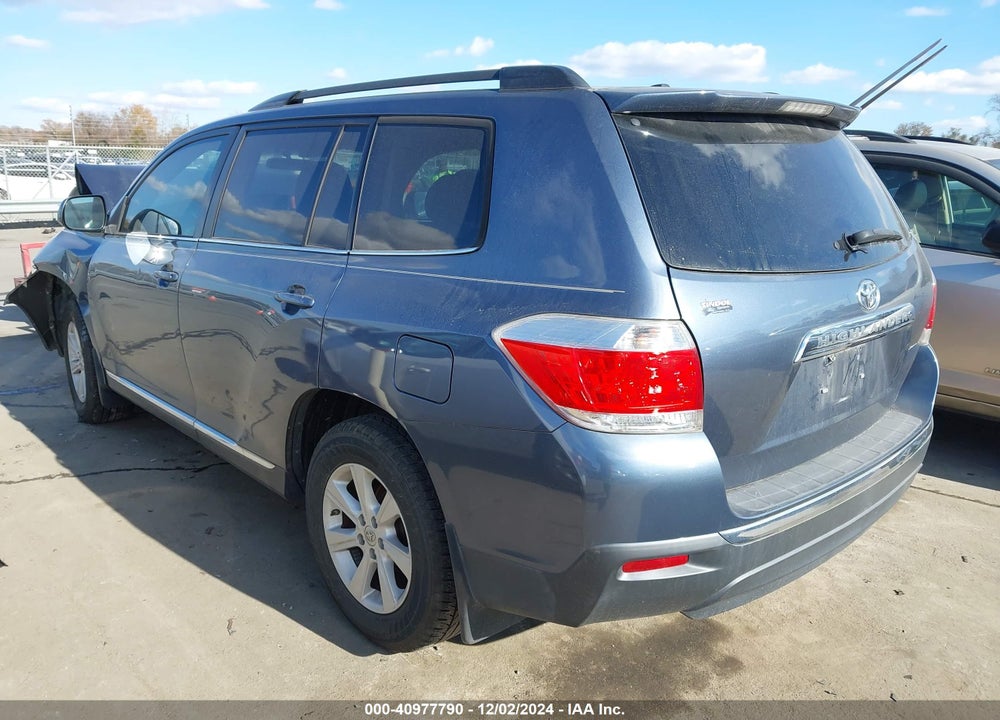 2012 TOYOTA HIGHLANDER SE VIN: 5TDZA3EH1CS018741