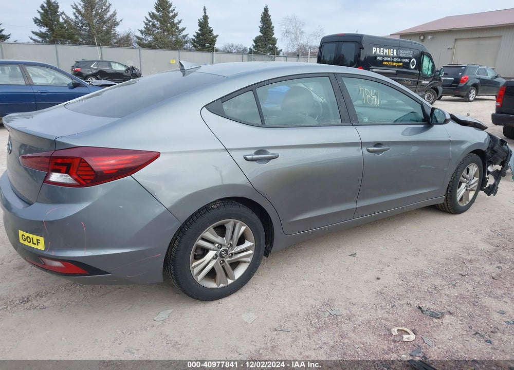 2019 HYUNDAI ELANTRA SEL VIN: KMHD84LF1KU770197