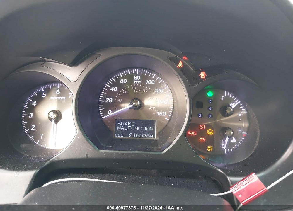2011 LEXUS GS 350 VIN: JTHBE1KS5B0051171