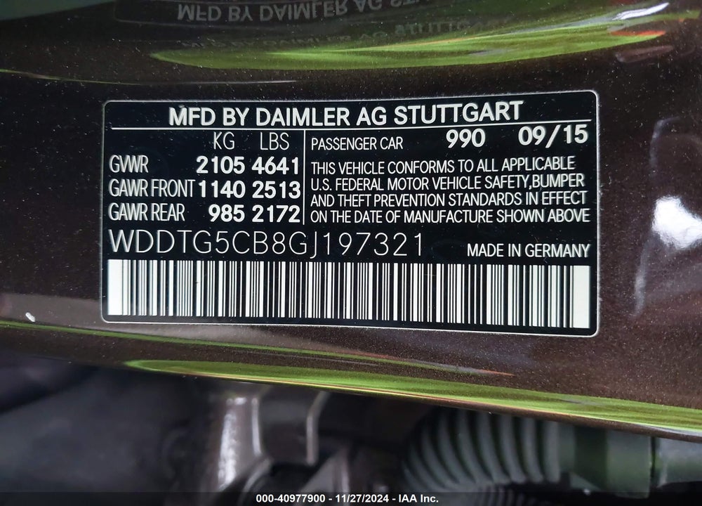 2016 MERCEDES-BENZ AMG GLA 45 4MATIC VIN: WDDTG5CB8GJ197321