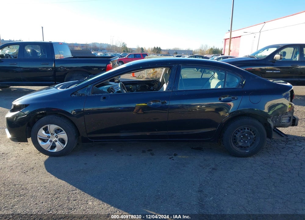 2014 HONDA CIVIC LX VIN: 19XFB2F59EE217693