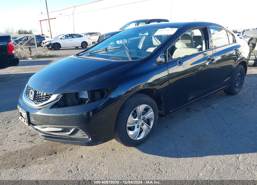 2014 HONDA CIVIC LX VIN: 19XFB2F59EE217693