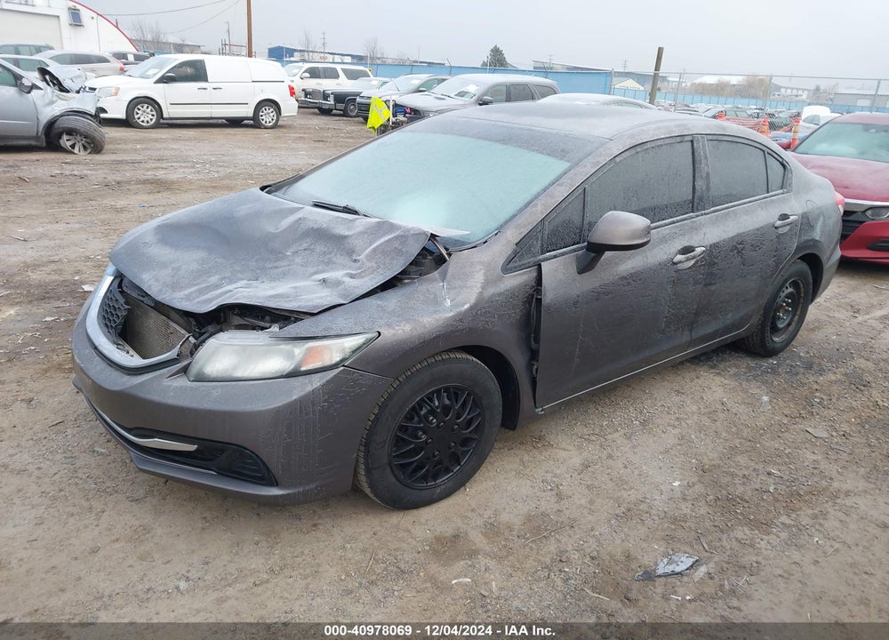 2013 HONDA CIVIC VIN: 19XFB2F54DE281378