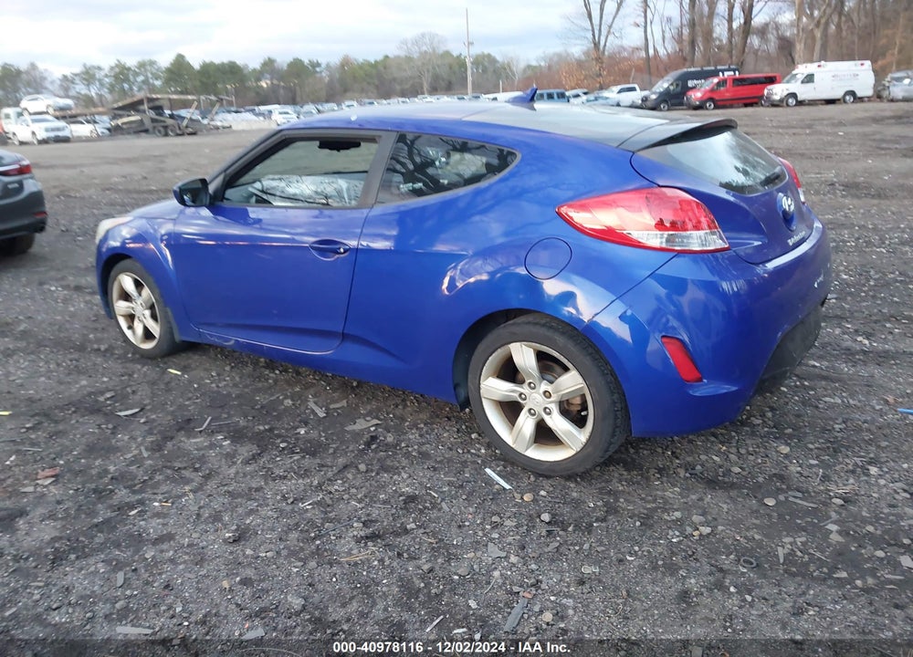 2013 HYUNDAI VELOSTER BASE W/BLACK VIN: KMHTC6AD7DU167037