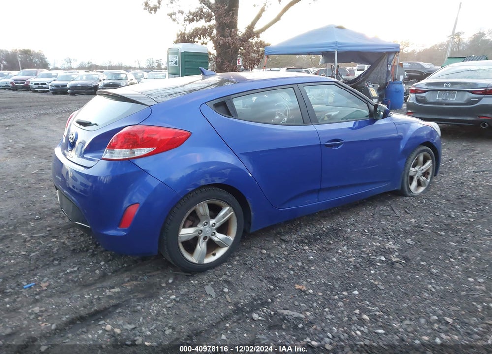 2013 HYUNDAI VELOSTER BASE W/BLACK VIN: KMHTC6AD7DU167037