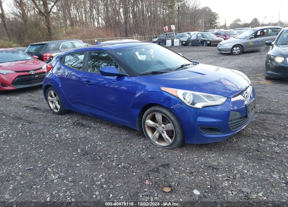 2013 HYUNDAI VELOSTER BASE W/BLACK VIN: KMHTC6AD7DU167037