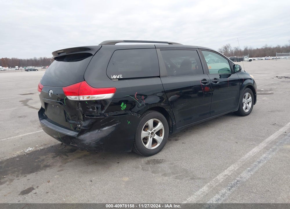 2011 TOYOTA SIENNA LE V6 VIN: 5TDKK3DC9BS065731