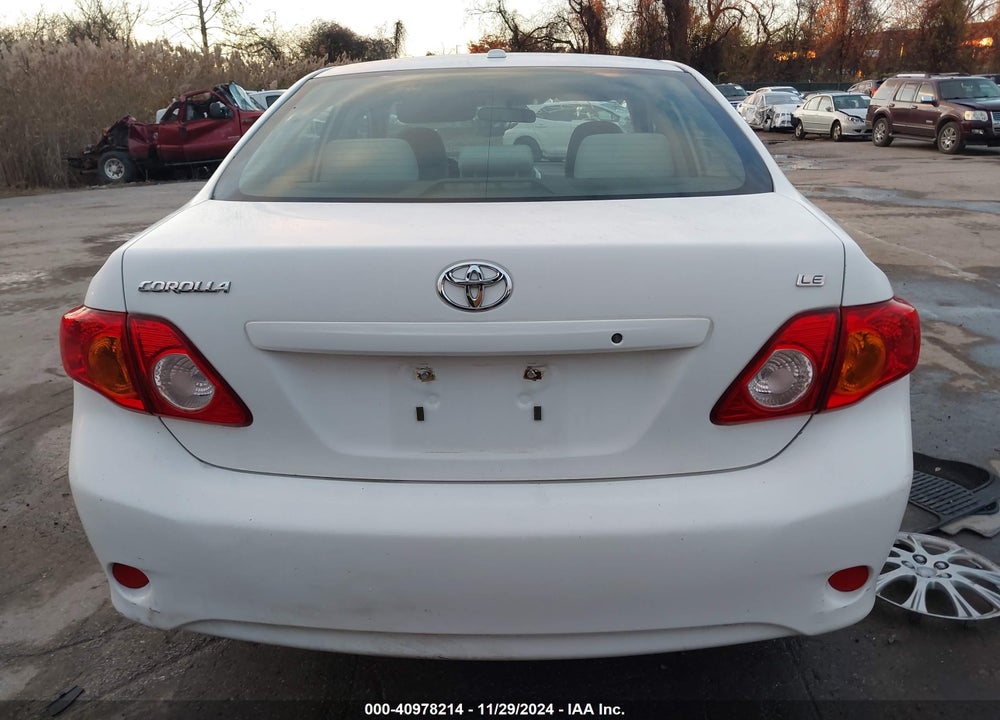 2009 TOYOTA COROLLA LE VIN: JTDBL40E699037422