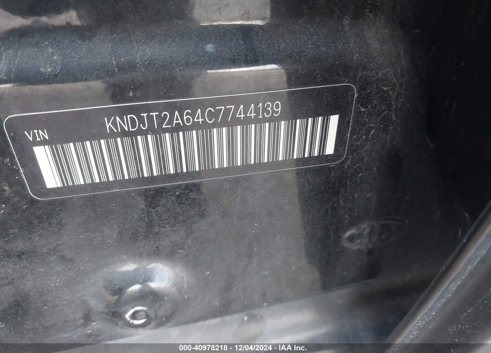 2012 KIA SOUL VIN: KNDJT2A64C7744139