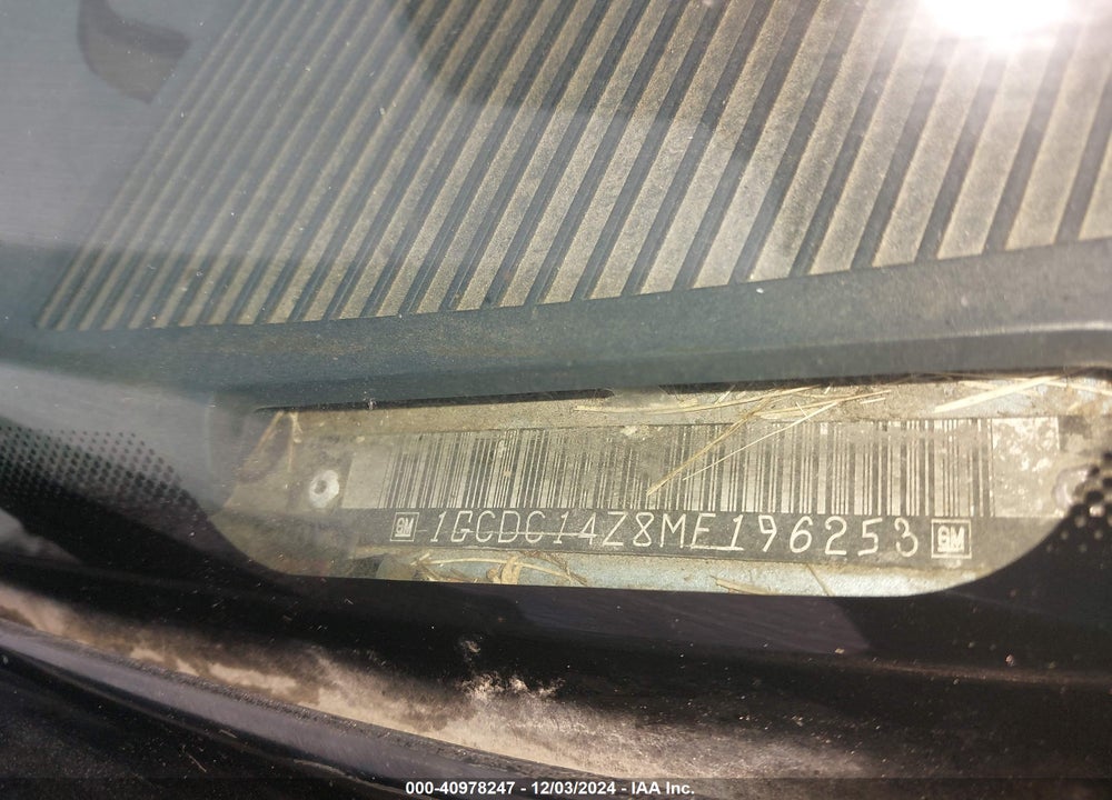 1991 CHEVROLET GMT-400 C1500 VIN: 1GCDC14Z8ME196253