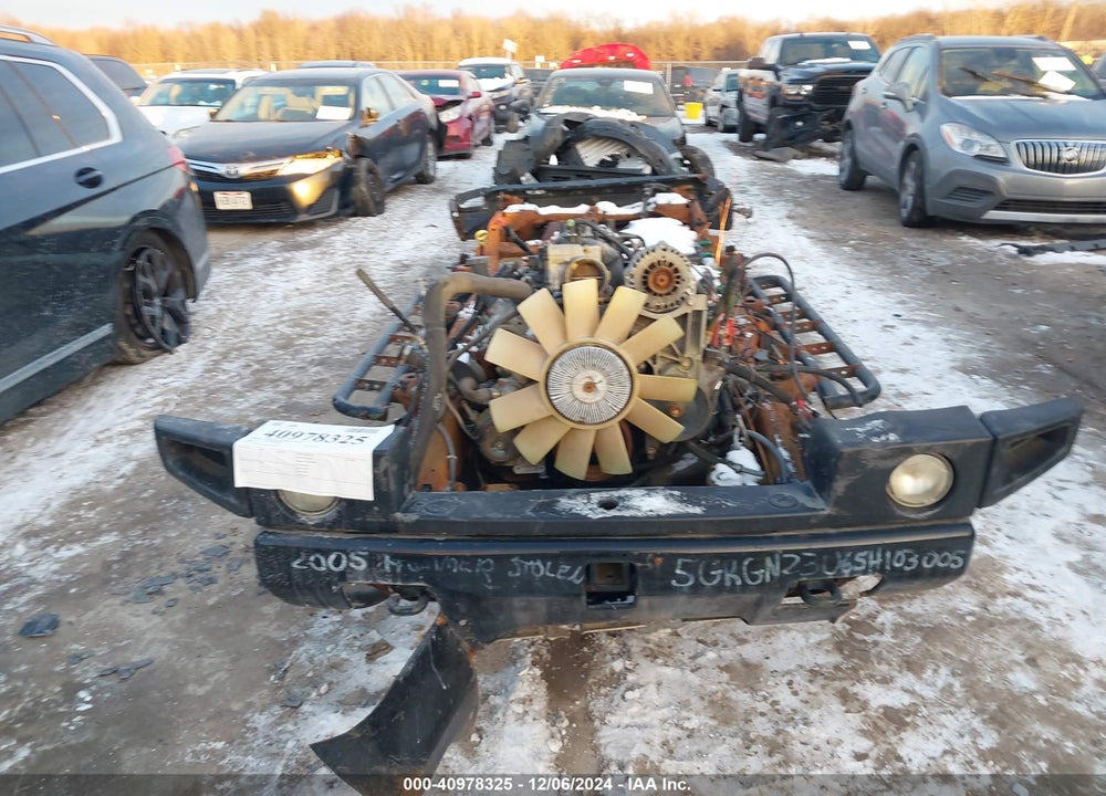 2005 HUMMER H2 SUV VIN: 5GRGN23U65H103005