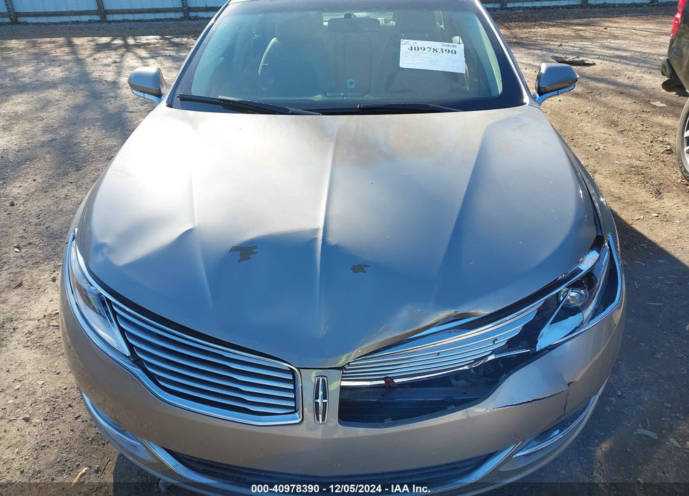 2016 LINCOLN MKZ VIN: 3LN6L2J99GR620863