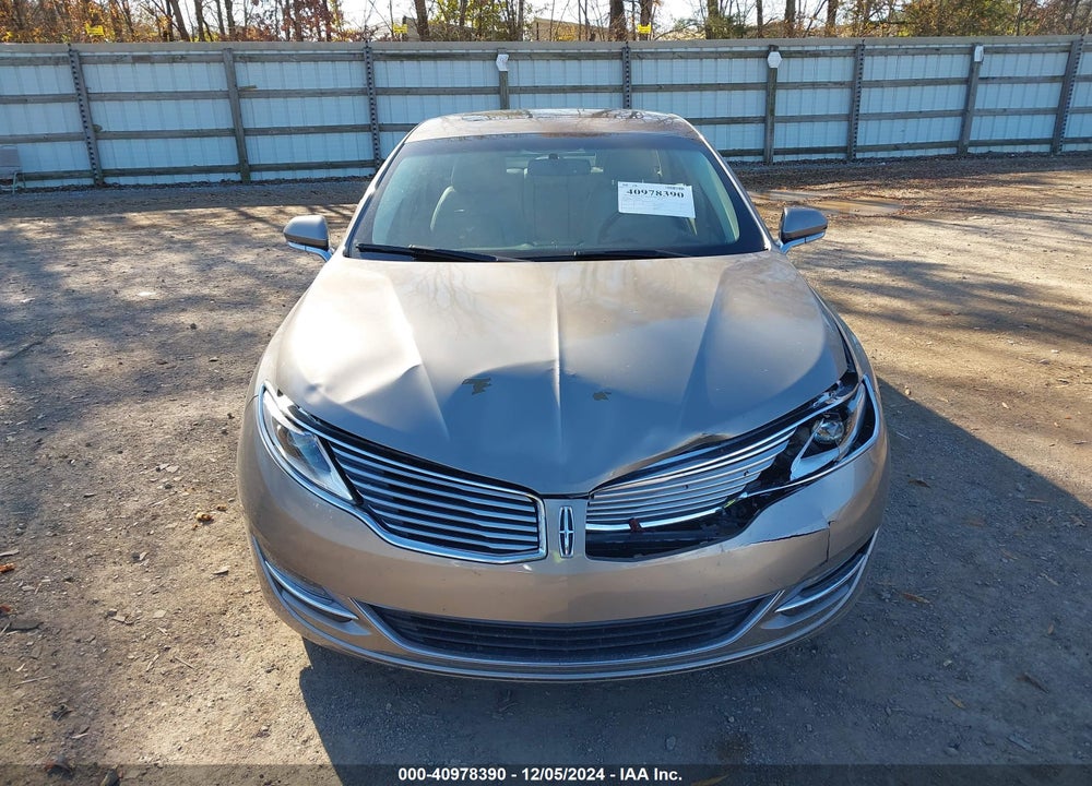 2016 LINCOLN MKZ VIN: 3LN6L2J99GR620863