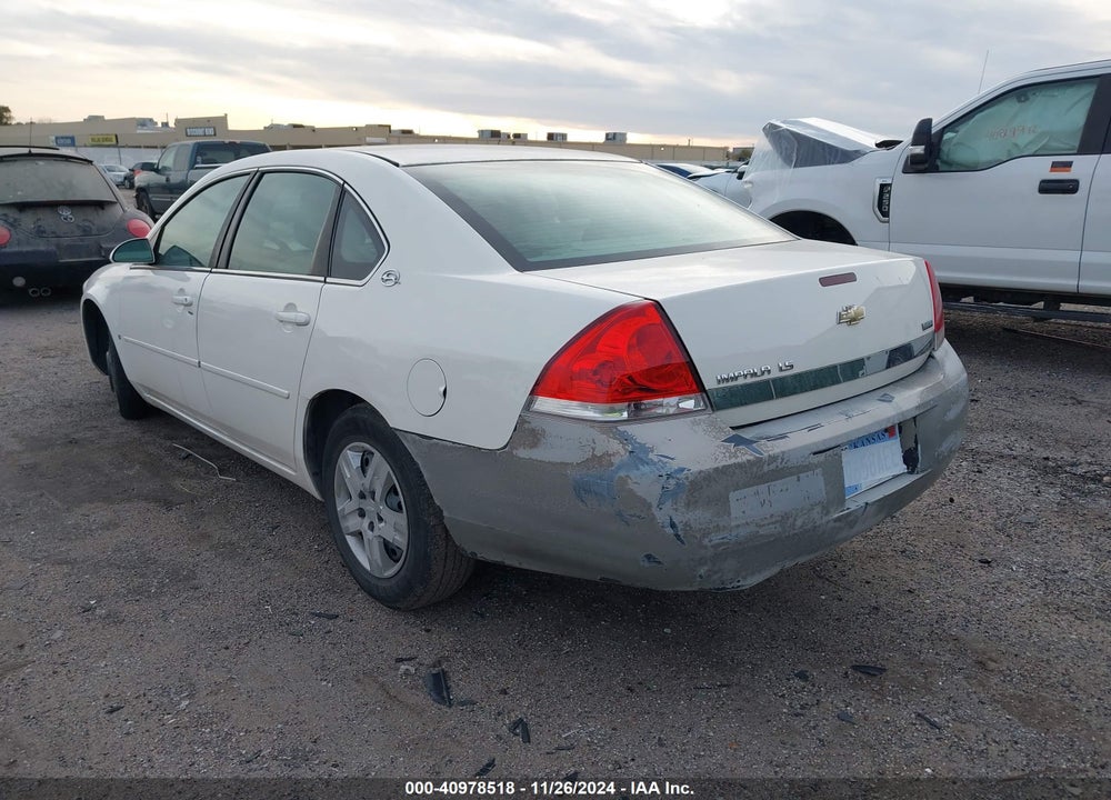2007 CHEVROLET IMPALA LS VIN: 2G1WB55K479260194