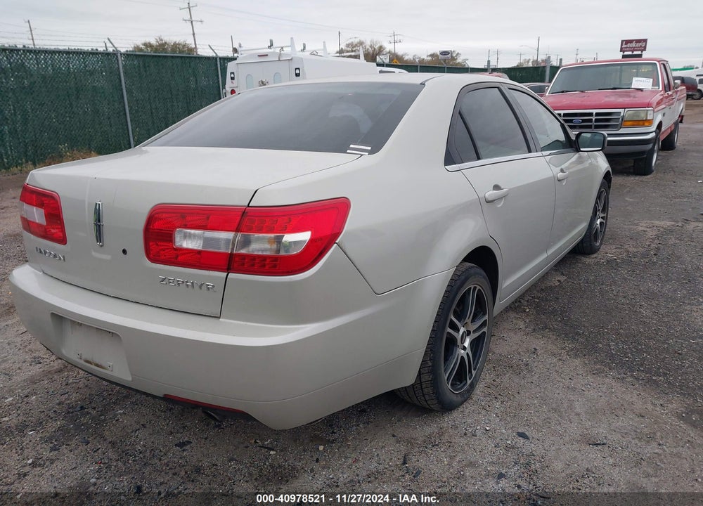2006 LINCOLN ZEPHYR VIN: 3LNHM26196R623804
