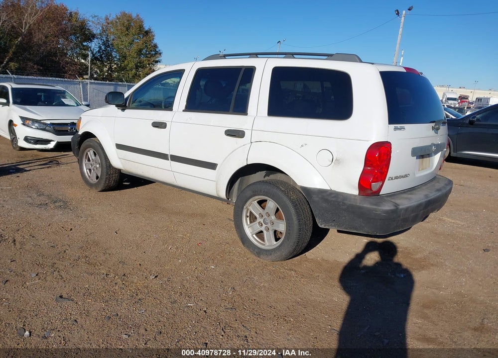 2007 DODGE DURANGO SXT VIN: 1D8HD38P97F560778