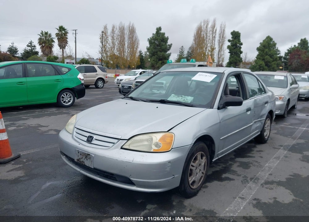 2001 HONDA CIVIC LX VIN: 2HGES16541H546968