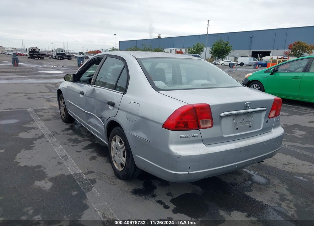 2001 HONDA CIVIC LX VIN: 2HGES16541H546968