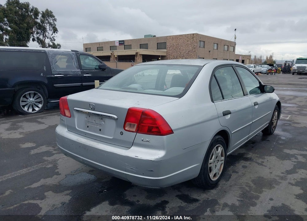 2001 HONDA CIVIC LX VIN: 2HGES16541H546968