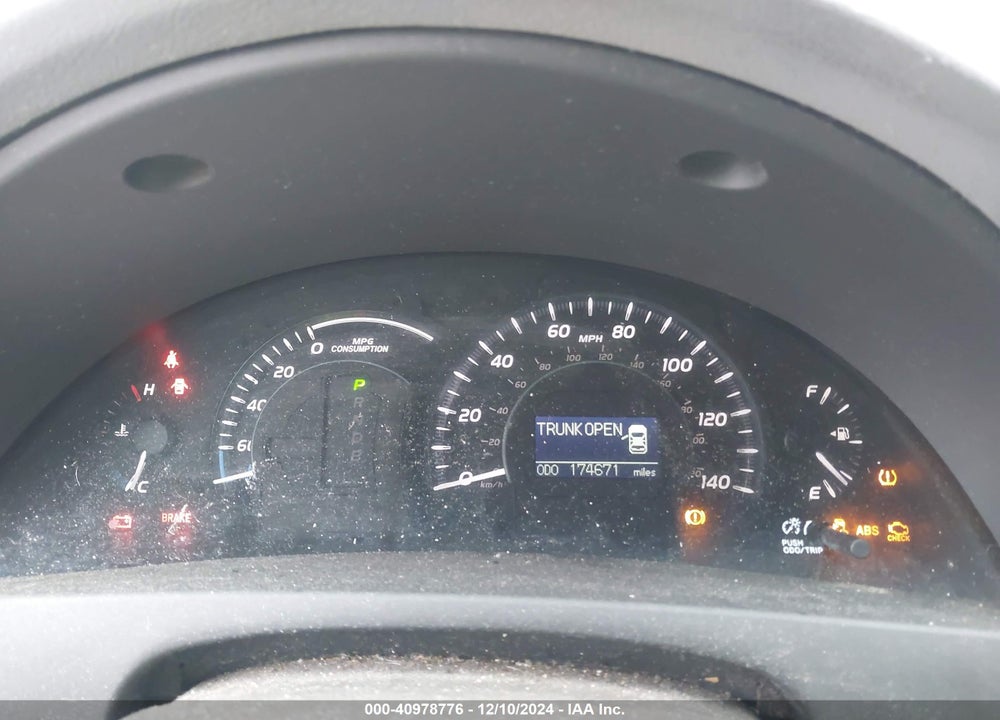 2009 TOYOTA CAMRY HYBRID VIN: 4T1BB46K29U068501