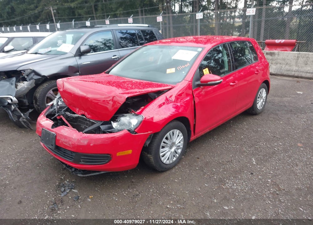 2013 VOLKSWAGEN GOLF 2.5L 4-DOOR VIN: WVWDB7AJ1DW051537