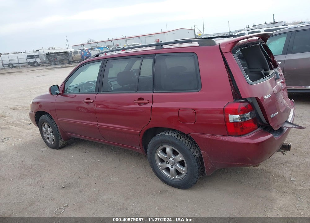 2007 TOYOTA HIGHLANDER V6 VIN: JTEHP21A570188702