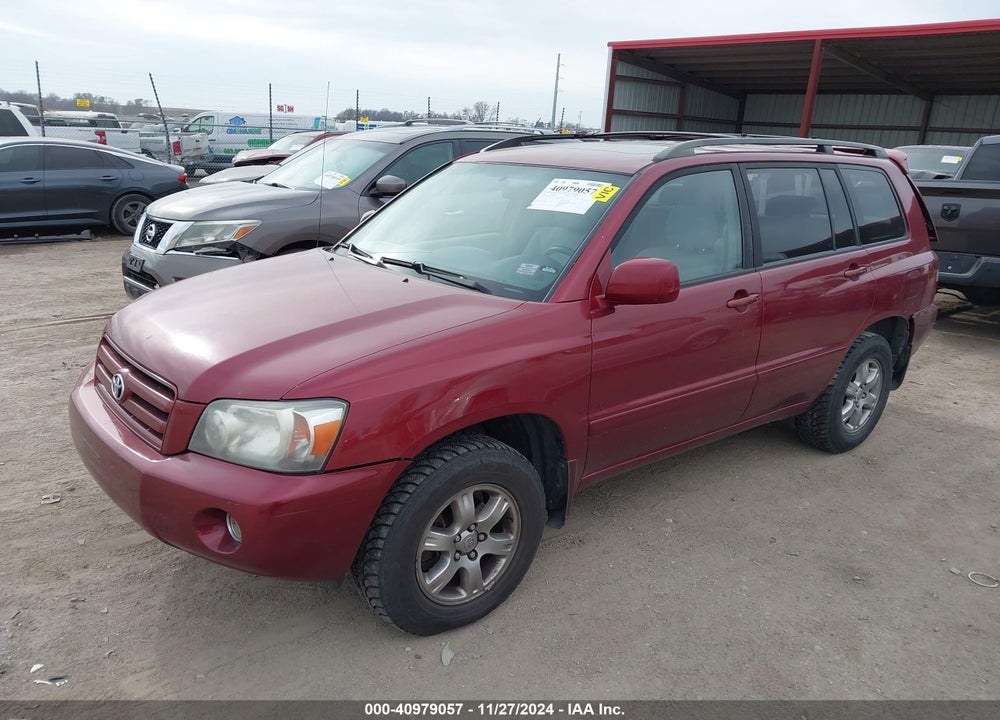 2007 TOYOTA HIGHLANDER V6 VIN: JTEHP21A570188702