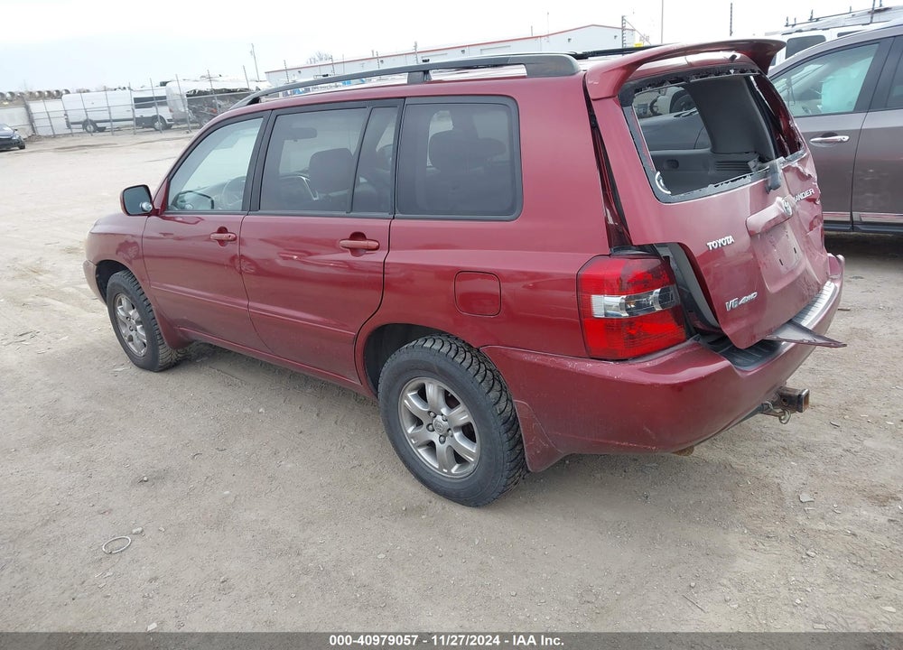 2007 TOYOTA HIGHLANDER V6 VIN: JTEHP21A570188702