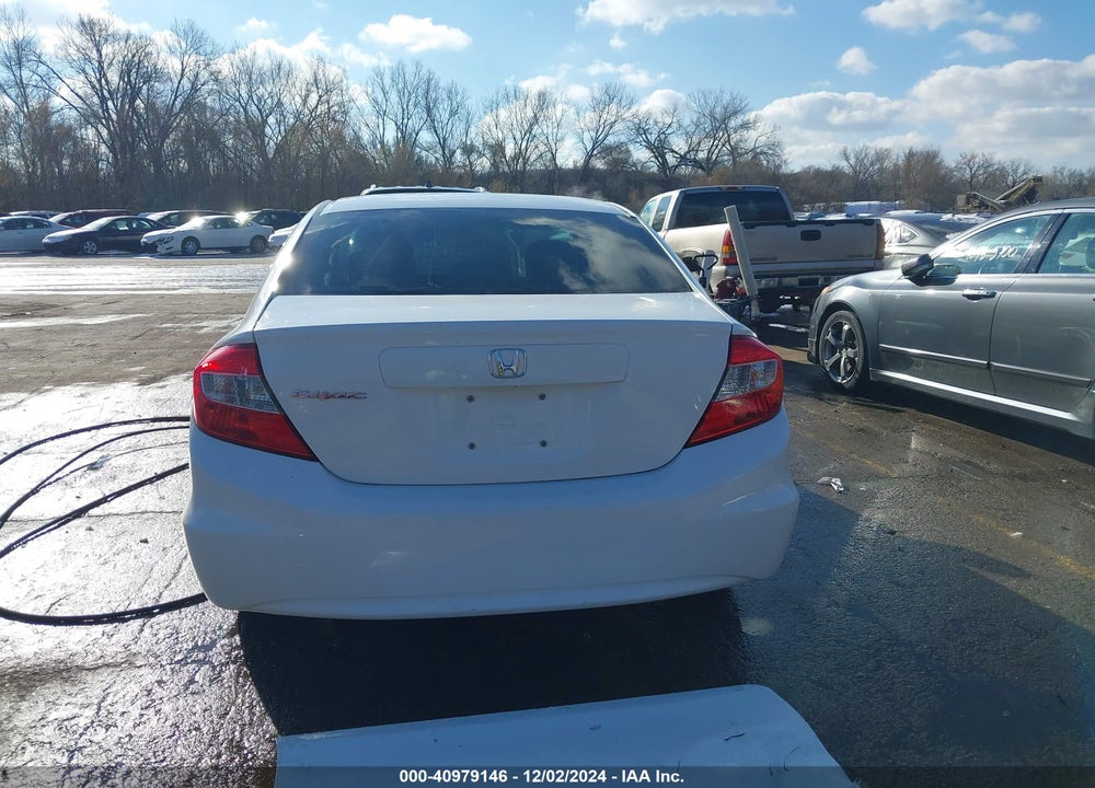 2012 HONDA CIVIC LX VIN: 19XFB2F56CE052876