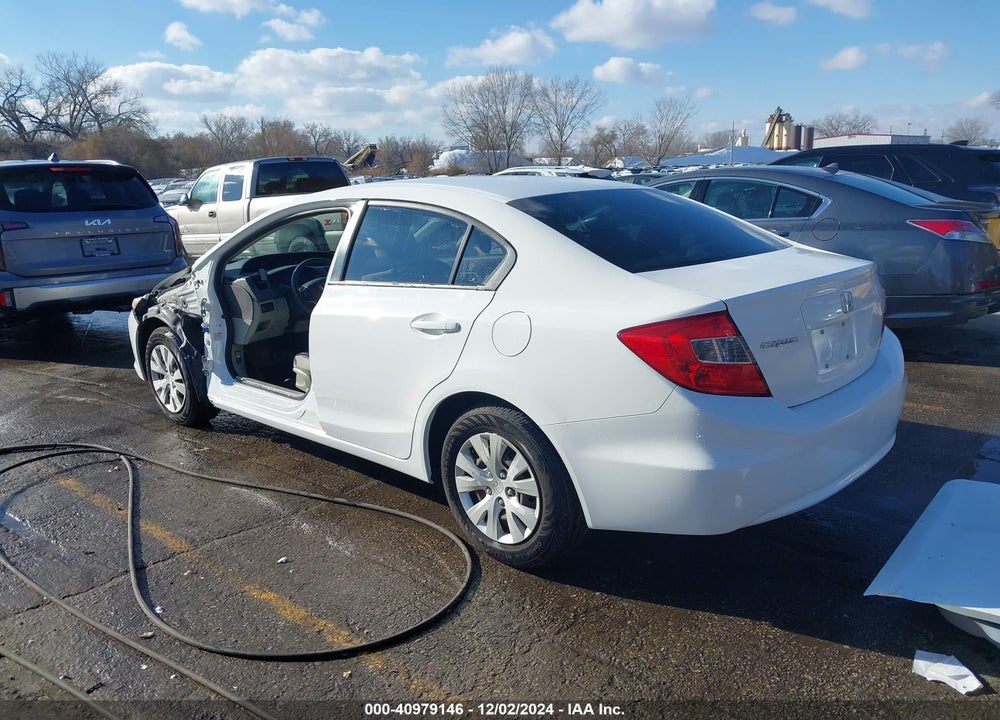 2012 HONDA CIVIC LX VIN: 19XFB2F56CE052876