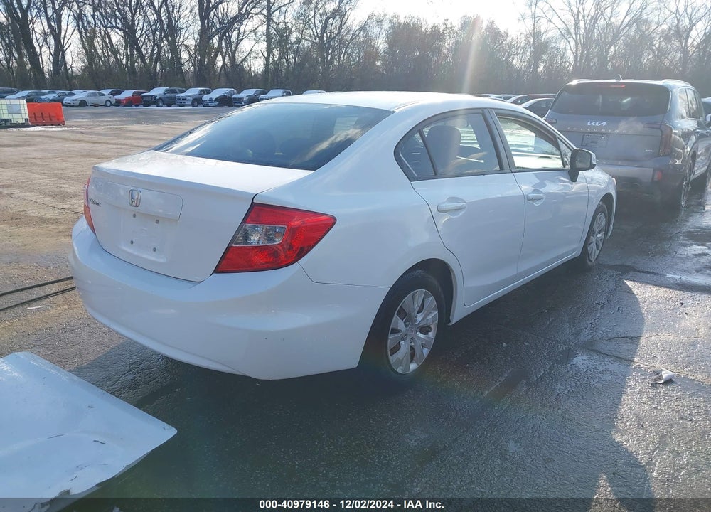 2012 HONDA CIVIC LX VIN: 19XFB2F56CE052876