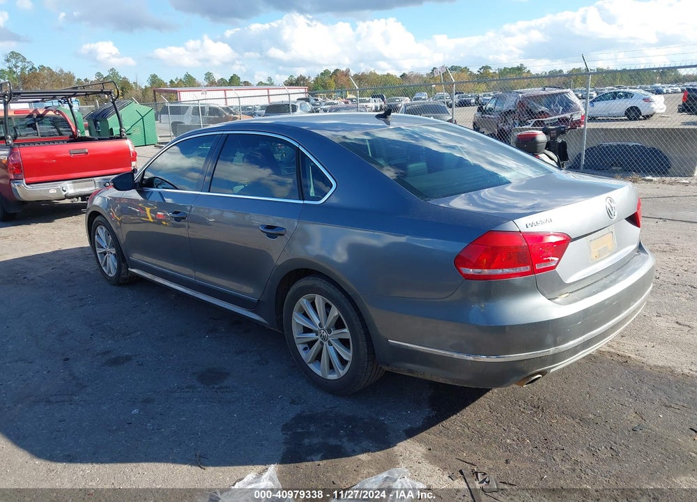 2012 VOLKSWAGEN PASSAT 2.5L SEL VIN: 1VWCP7A34CC056436