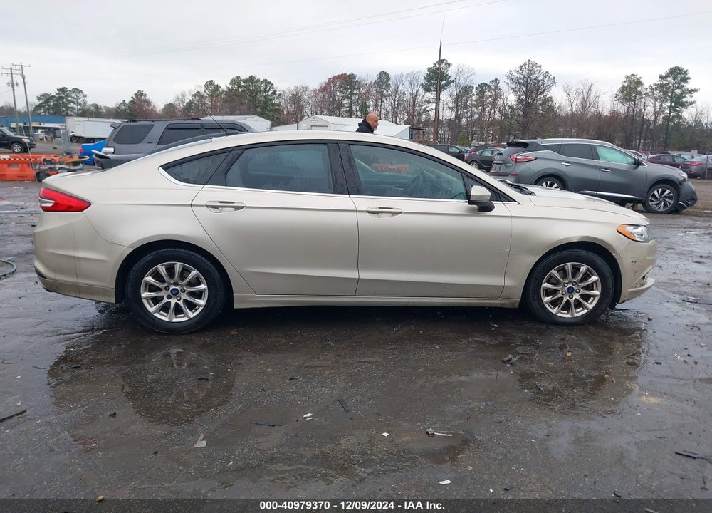 2017 FORD FUSION S VIN: 3FA6P0G74HR108387