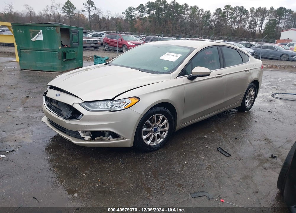 2017 FORD FUSION S VIN: 3FA6P0G74HR108387