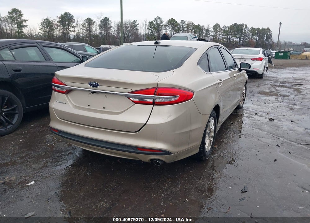 2017 FORD FUSION S VIN: 3FA6P0G74HR108387