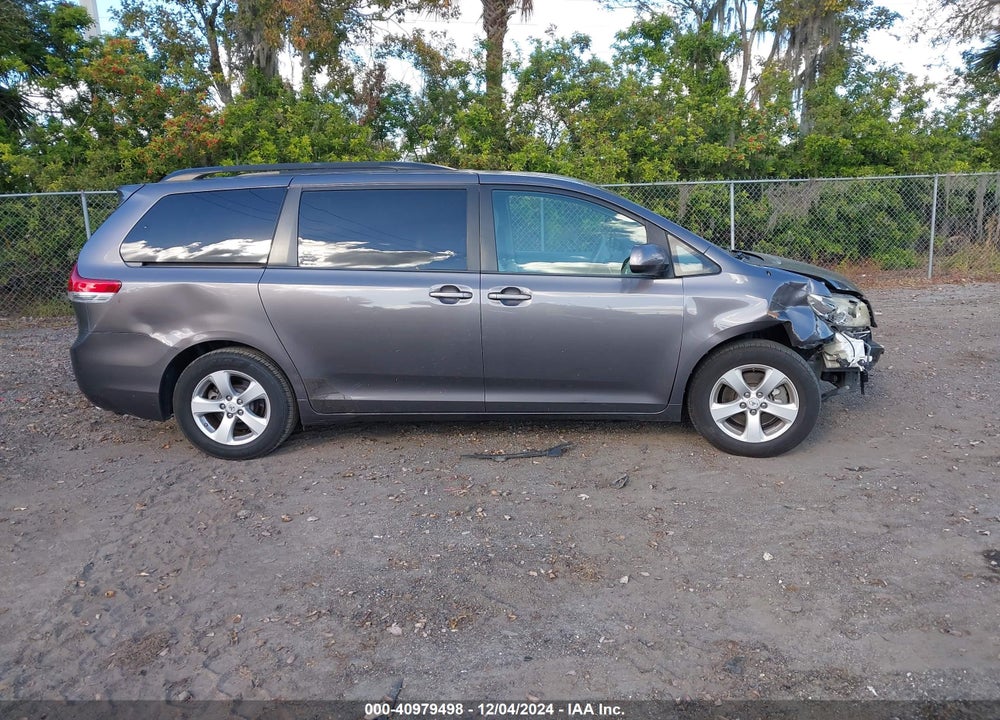 2012 TOYOTA SIENNA LE V6 8 PASSENGER VIN: 5TDKK3DC4CS267040