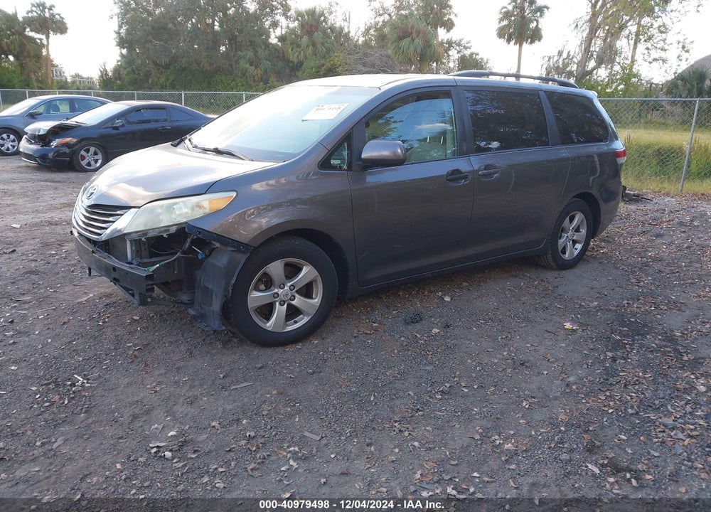 2012 TOYOTA SIENNA LE V6 8 PASSENGER VIN: 5TDKK3DC4CS267040