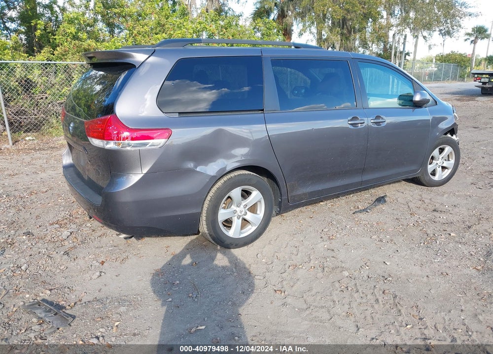 2012 TOYOTA SIENNA LE V6 8 PASSENGER VIN: 5TDKK3DC4CS267040