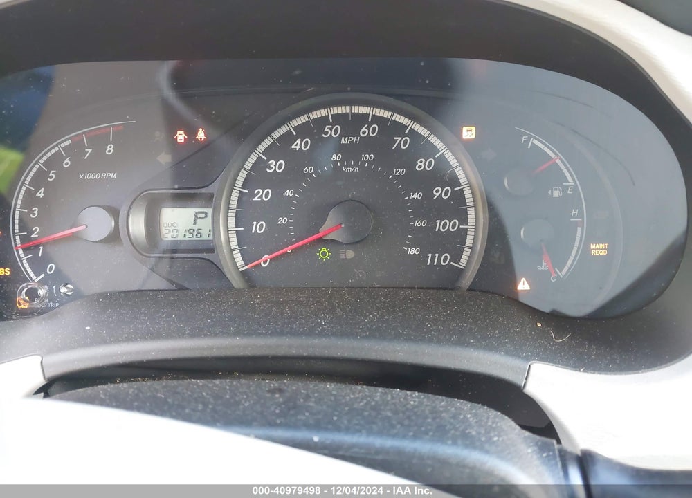 2012 TOYOTA SIENNA LE V6 8 PASSENGER VIN: 5TDKK3DC4CS267040