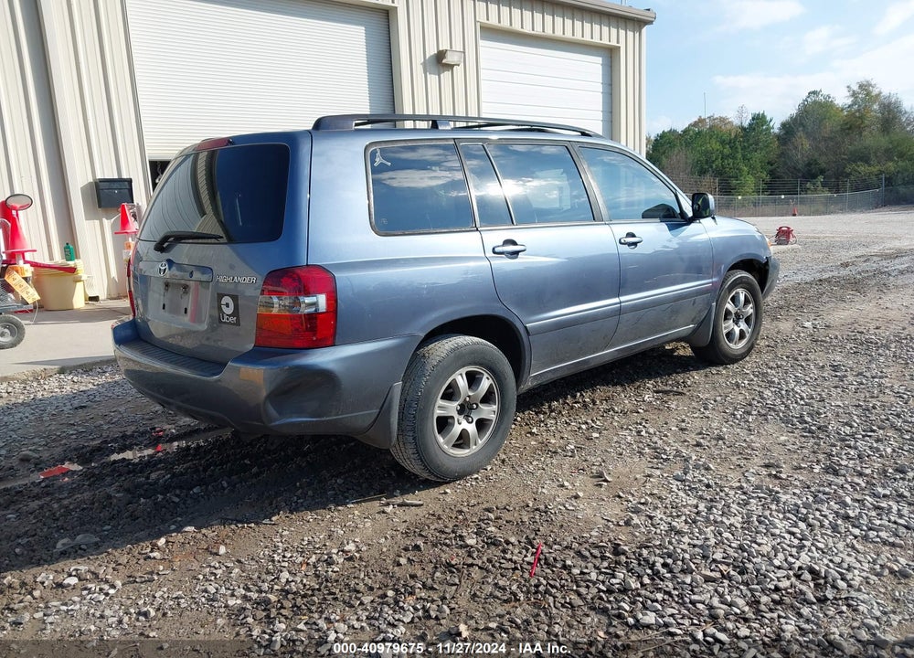 2006 TOYOTA HIGHLANDER V6 VIN: JTEGP21A760102557