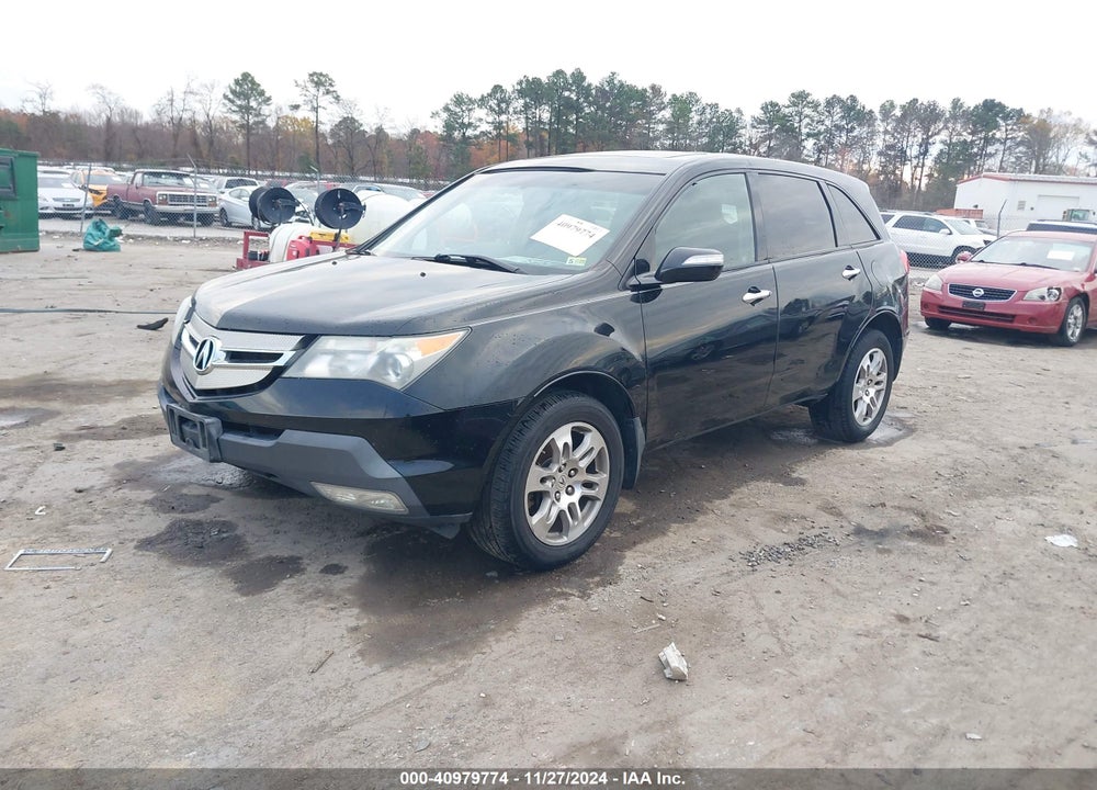 2009 ACURA MDX TECHNOLOGY PACKAGE VIN: 2HNYD28609H531049