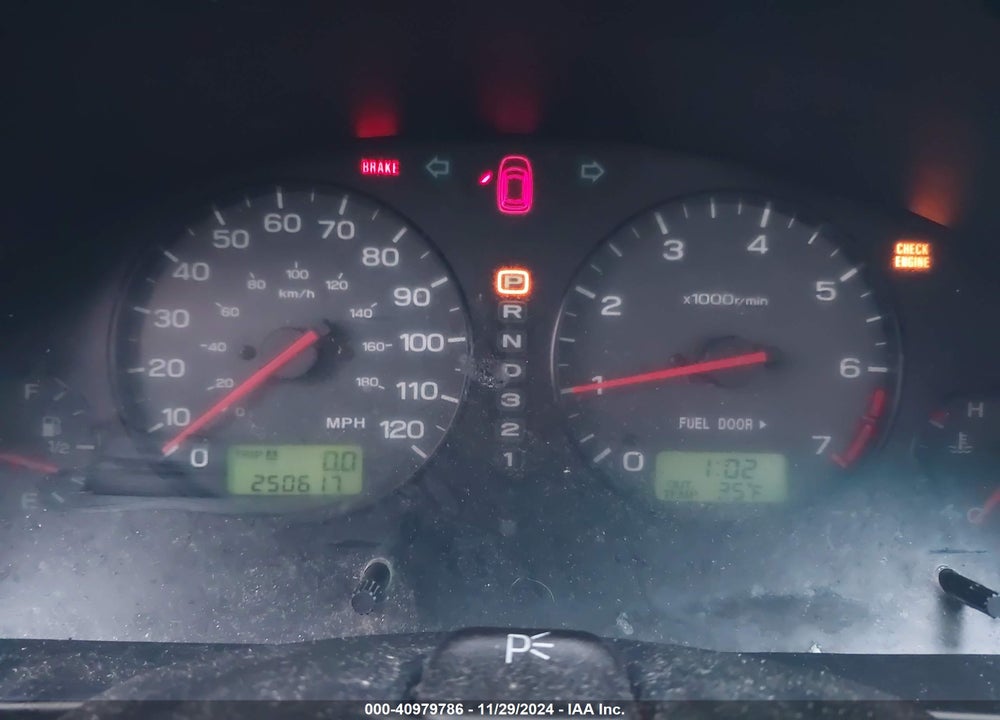 2002 SUBARU OUTBACK VIN: 4S3BH665927623036