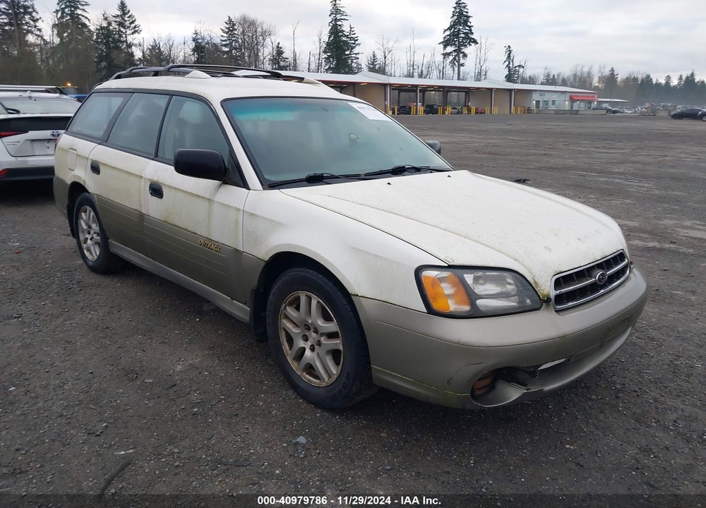 2002 SUBARU OUTBACK VIN: 4S3BH665927623036