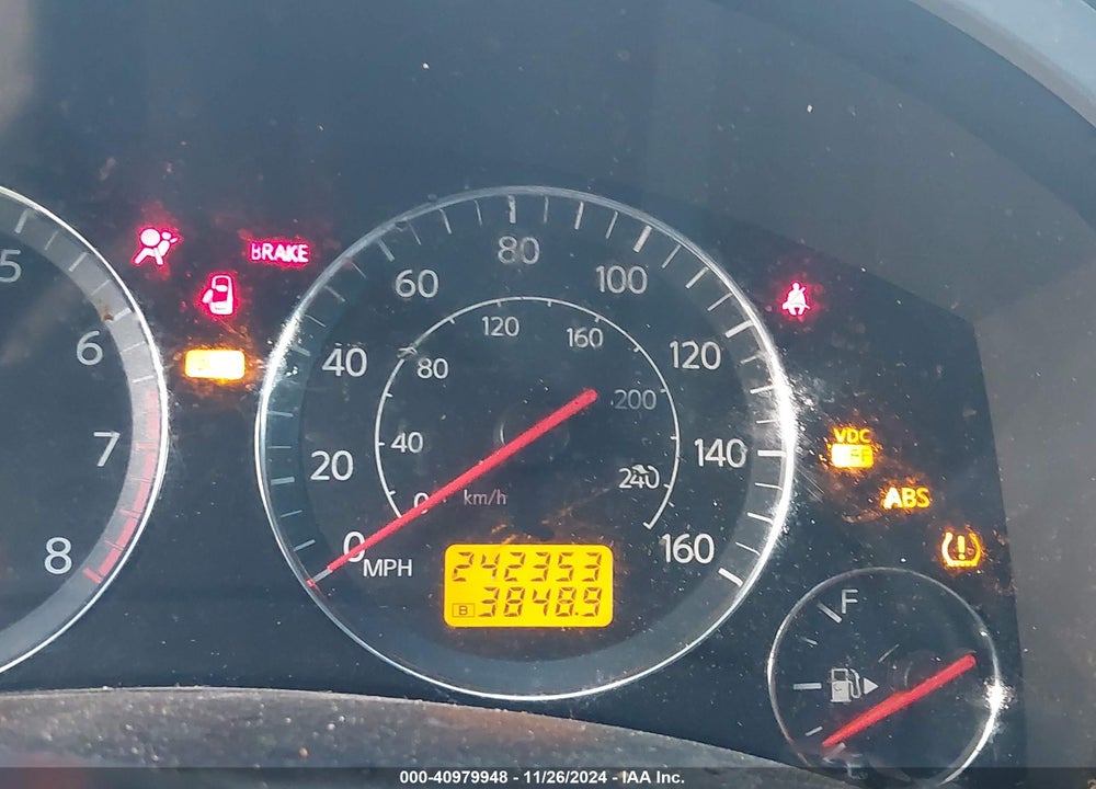2005 INFINITI FX35 VIN: JNRAS08W65X220930