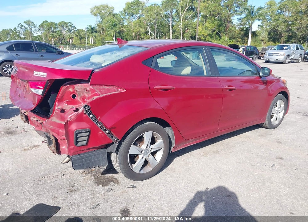 2012 HYUNDAI ELANTRA GLS (ULSAN PLANT) VIN: KMHDH4AE5CU308737
