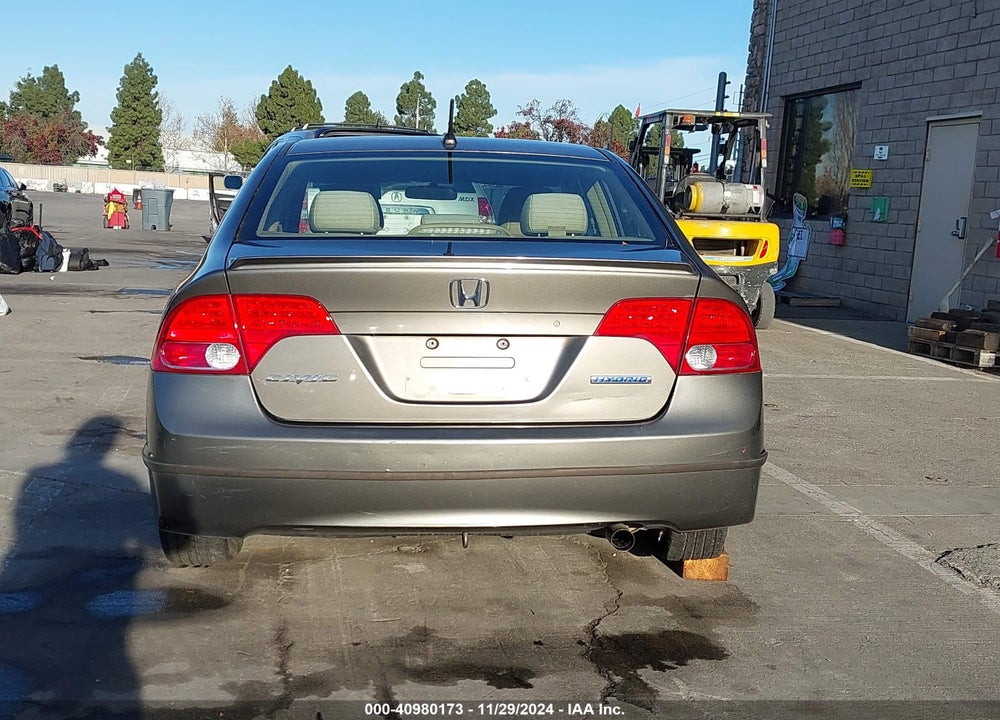 2007 HONDA CIVIC HYBRID VIN: JHMFA36277S002925