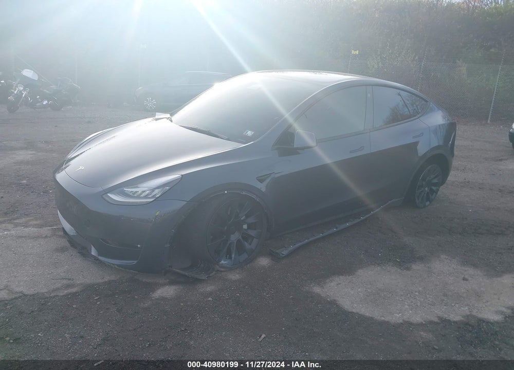 2021 TESLA MODEL Y LONG RANGE DUAL MOTOR ALL-WHEEL DRIVE VIN: 5YJYGDEE7MF182037