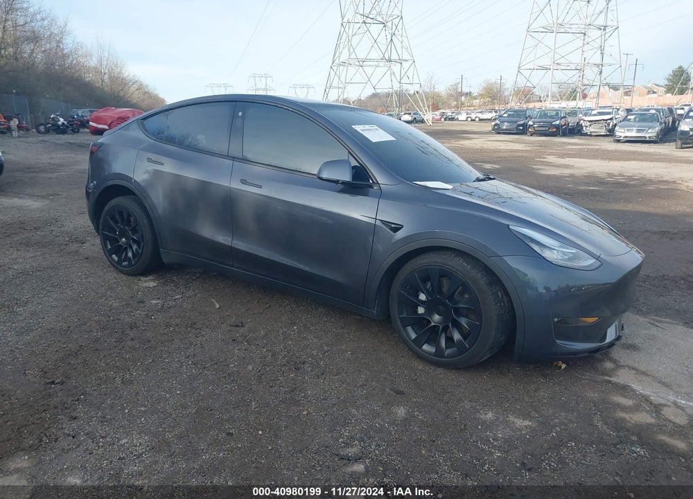 2021 TESLA MODEL Y LONG RANGE DUAL MOTOR ALL-WHEEL DRIVE VIN: 5YJYGDEE7MF182037