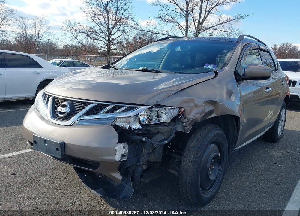 2011 NISSAN MURANO SL VIN: JN8AZ1MW5BW180689